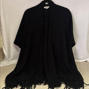 LOFT Black Woven Acrylic Wrap